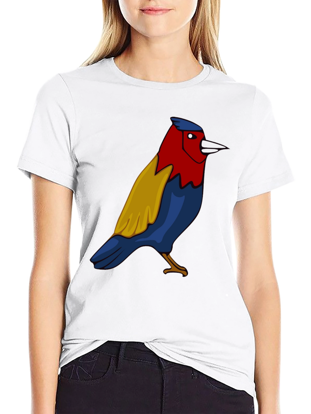 Bird Graphic Black T-Shirt