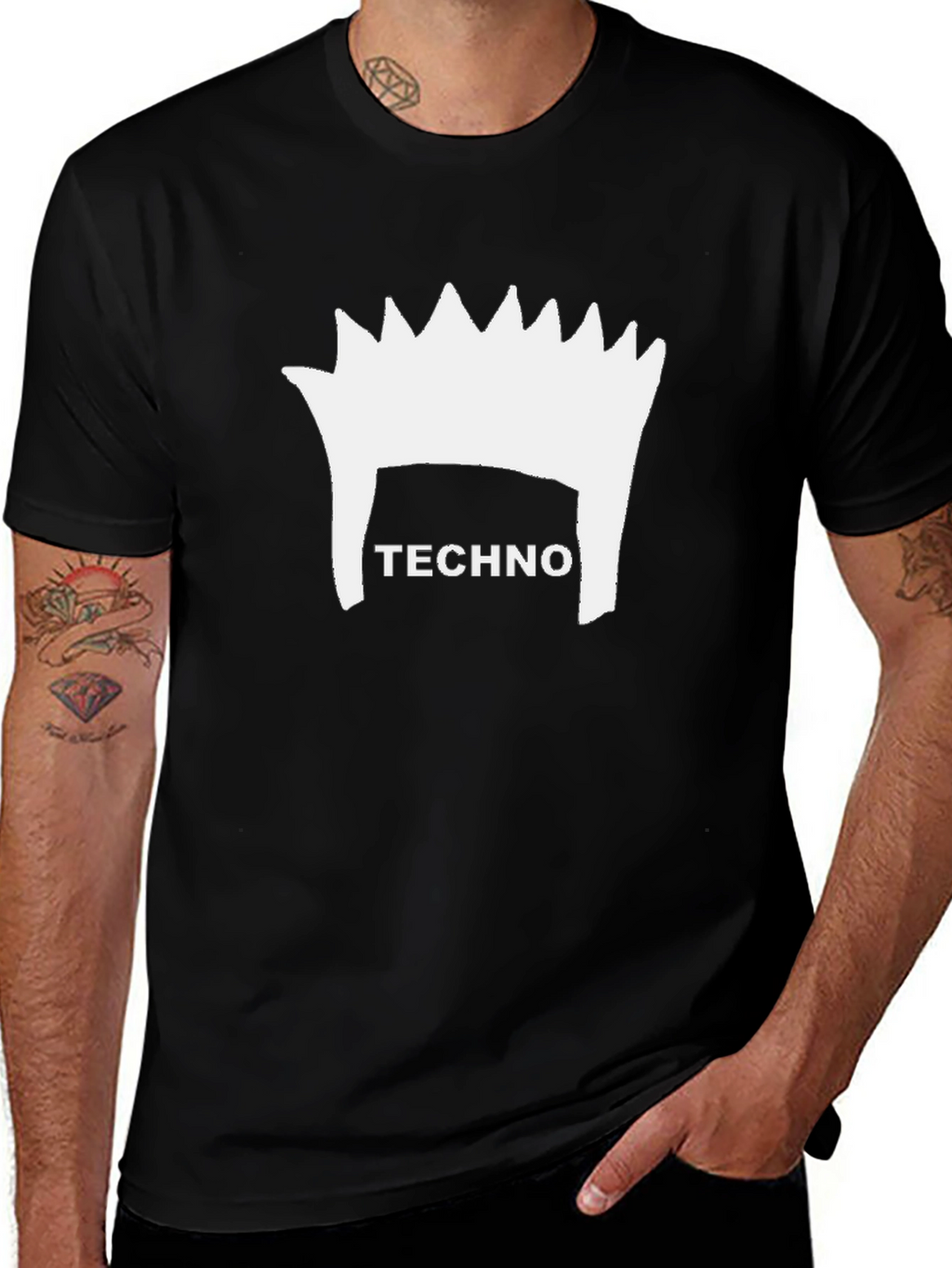 Techno Hairdo Graphic T-Shirt