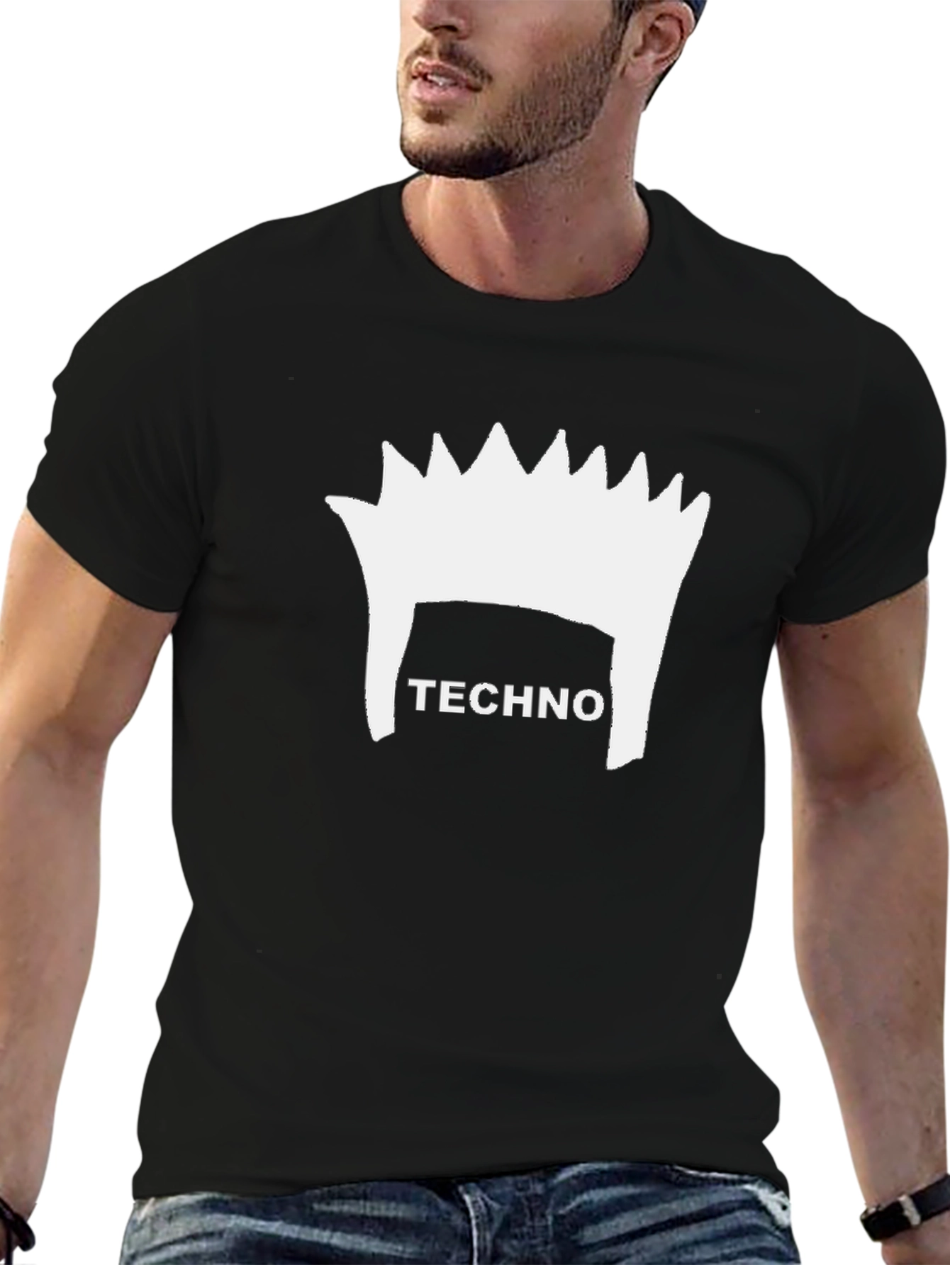 Techno Hairdo Graphic T-Shirt