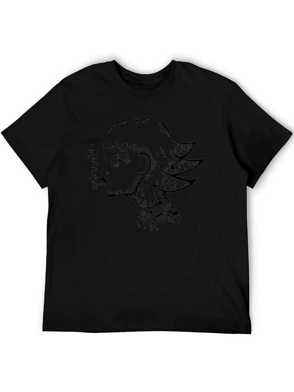 Cyberpunk Girl T-Shirt - Artistic Graphic Tee