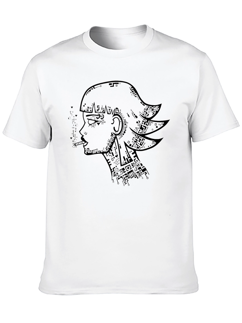 Cyberpunk Girl T-Shirt - Artistic Graphic Tee