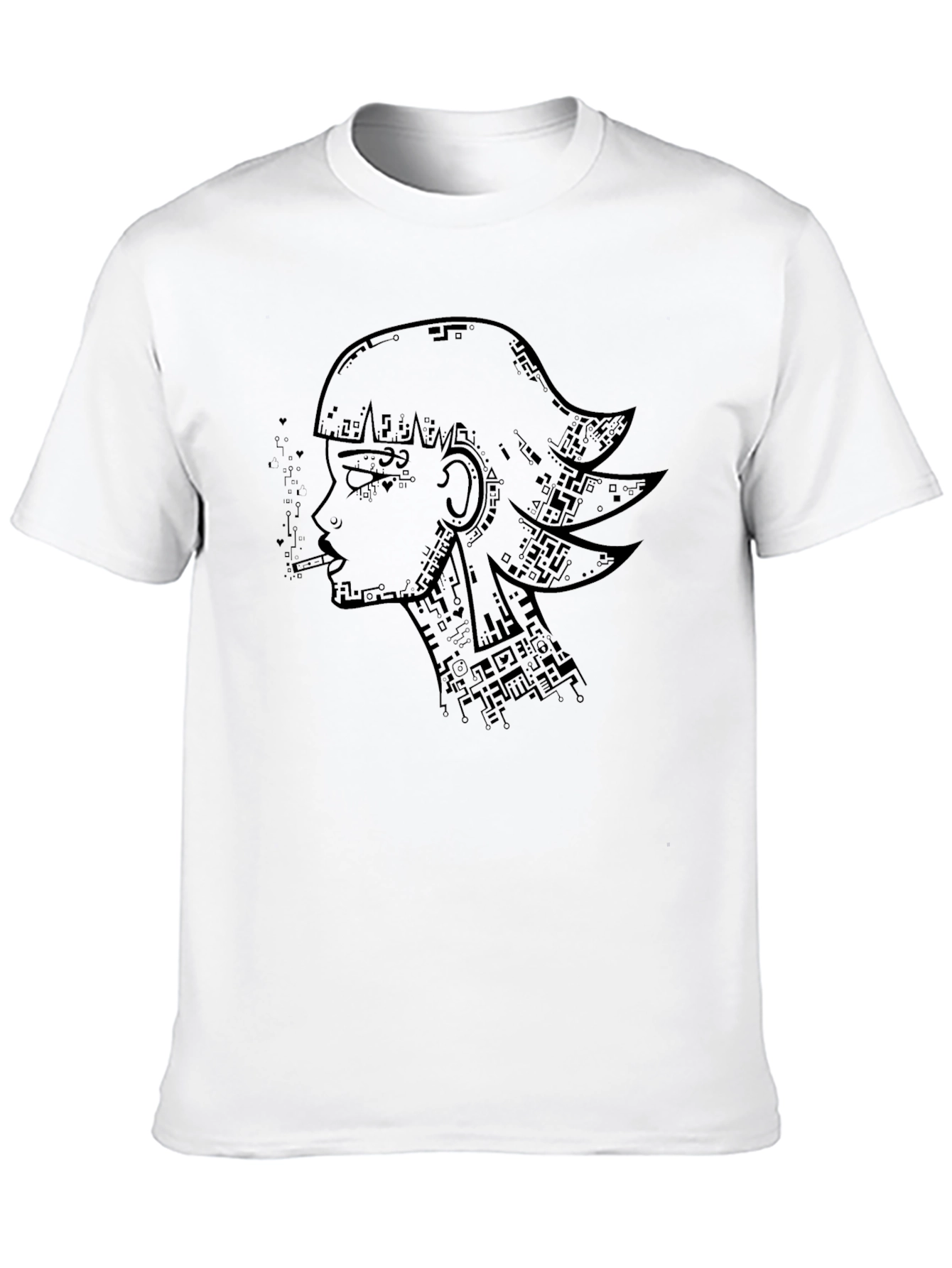 Cyberpunk Girl T-Shirt - Artistic Graphic Tee