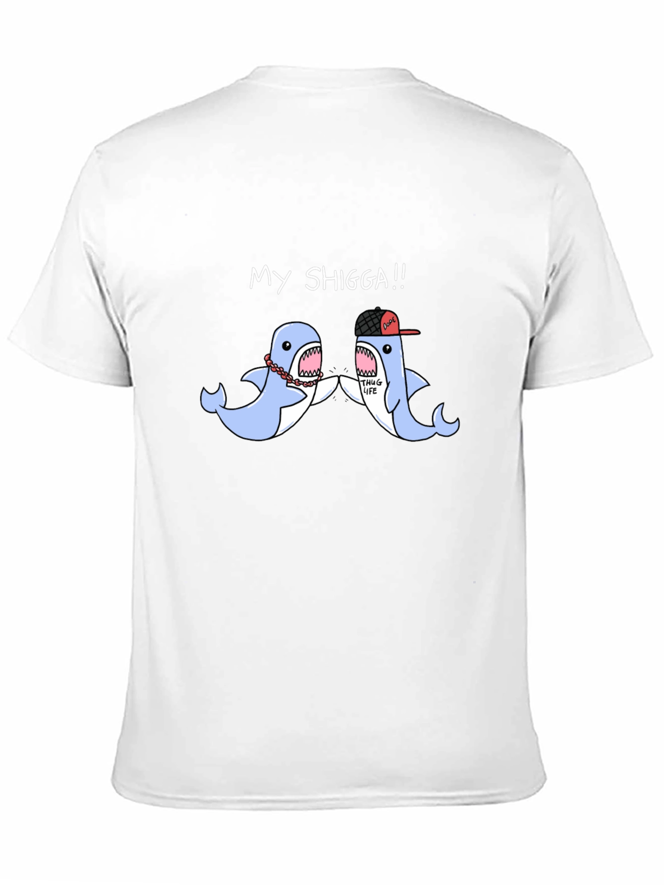 My Shigga Shark Graphic T-Shirt - Unique Design