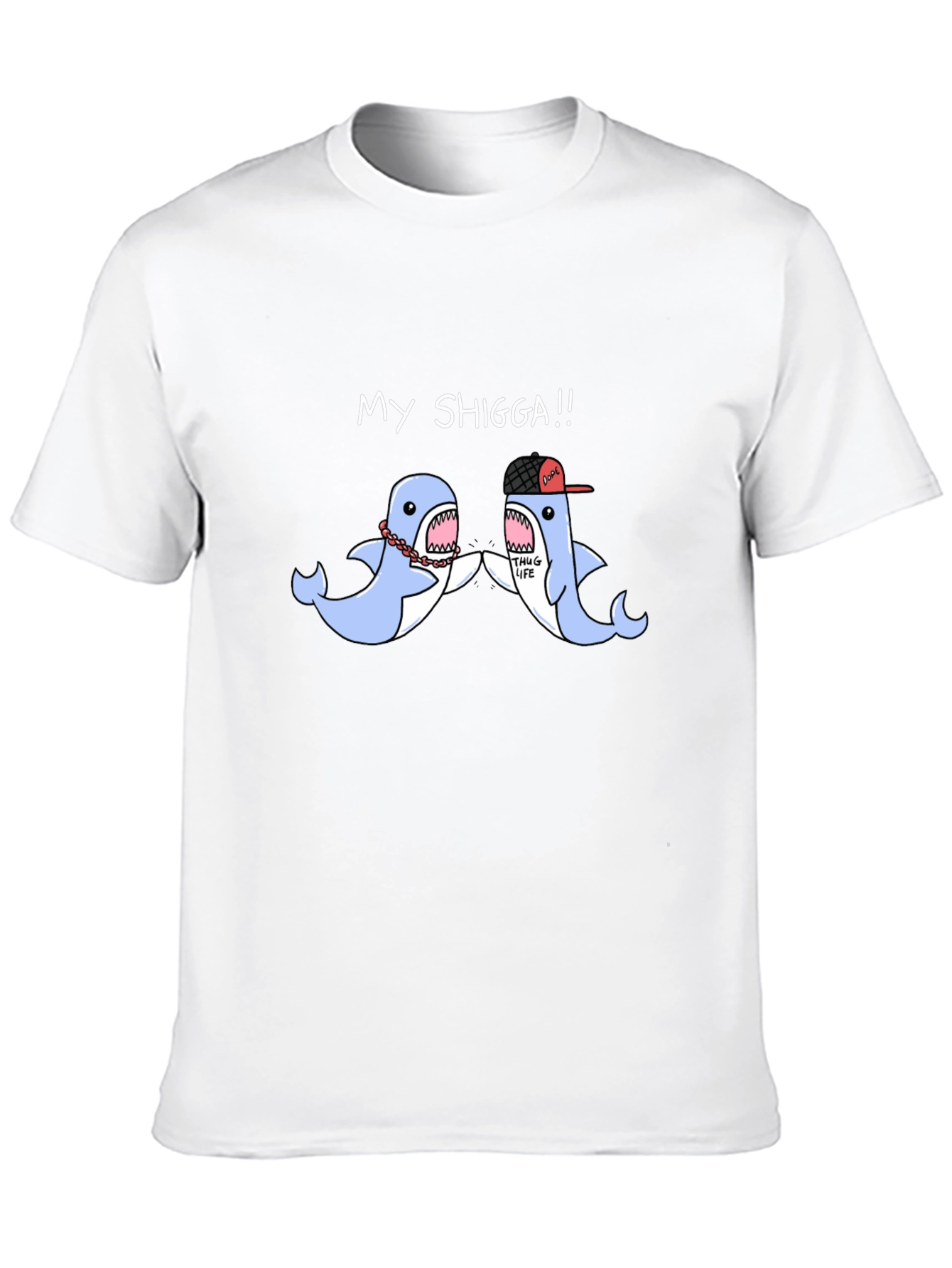 My Shigga Shark Graphic T-Shirt - Unique Design