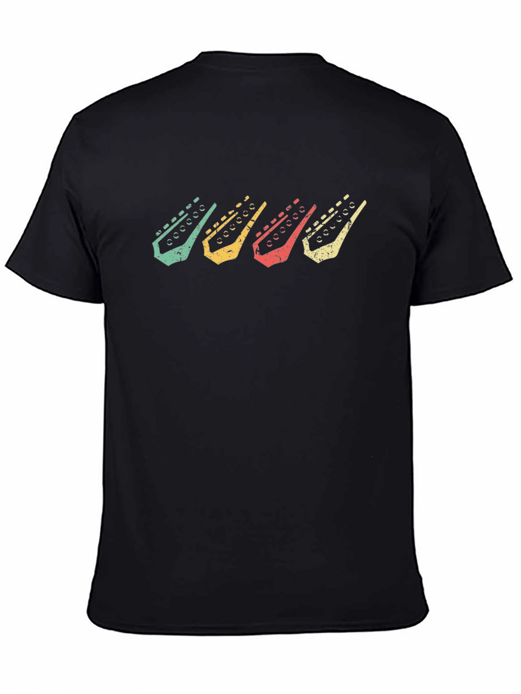 Retro Guitar Headstock T-Shirt