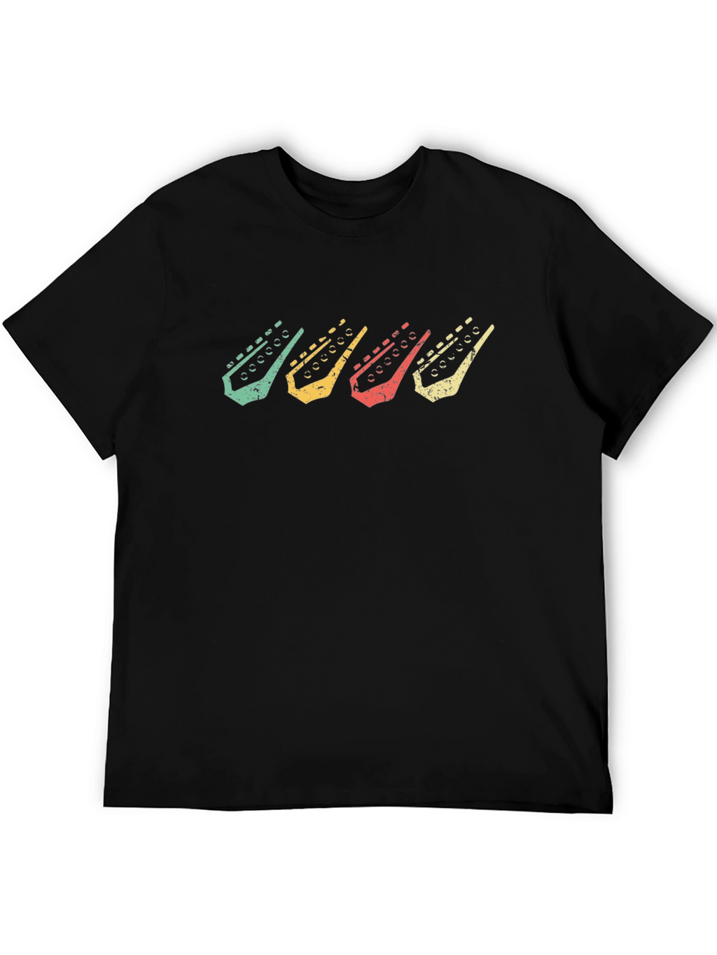 Retro Guitar Headstock T-Shirt