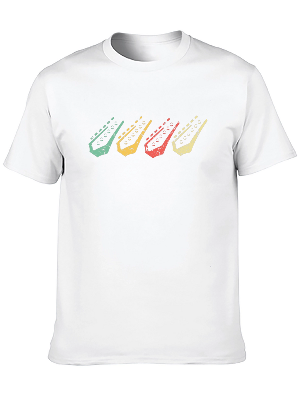 Retro Guitar Headstock T-Shirt