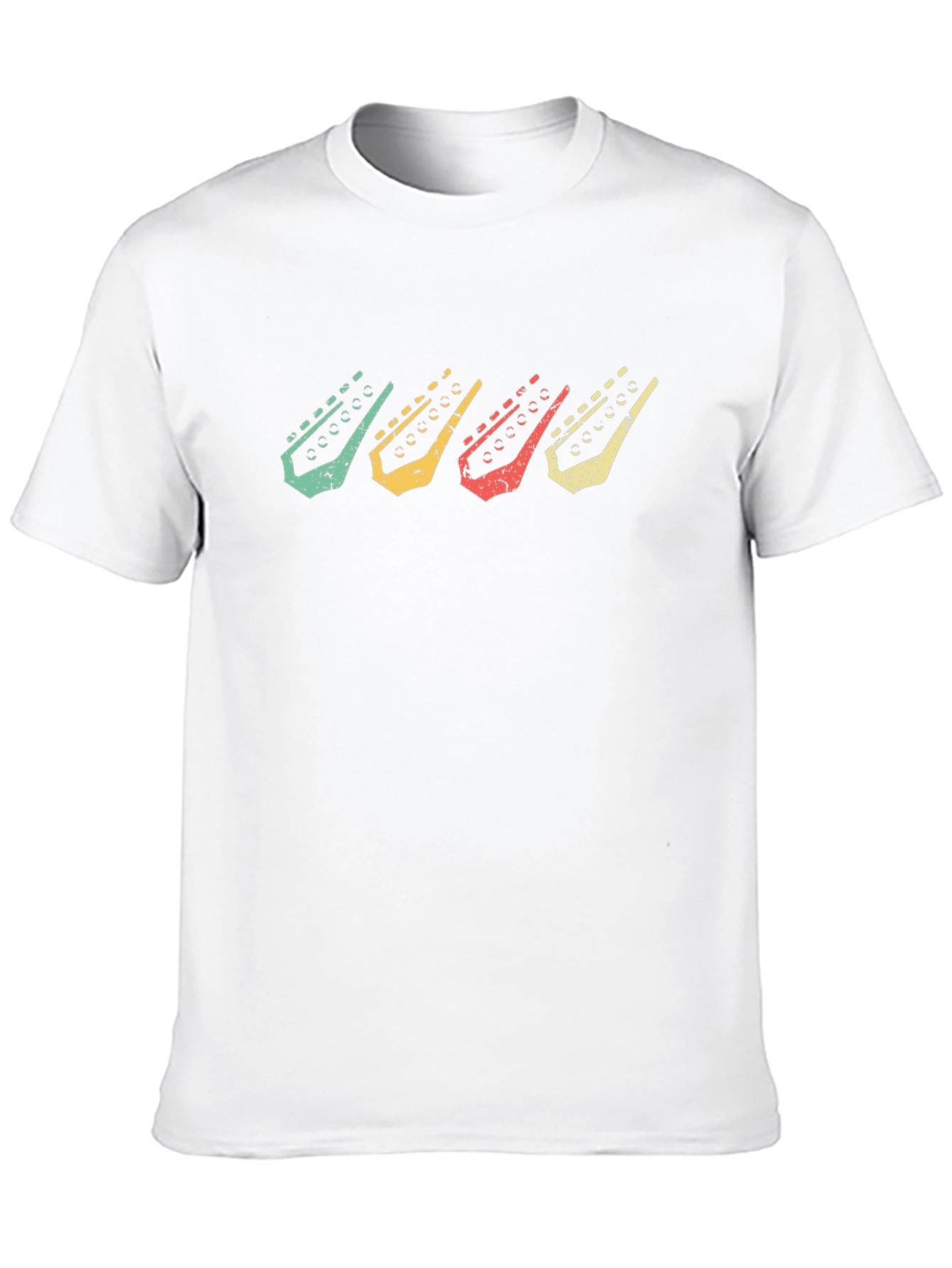 Retro Guitar Headstock T-Shirt