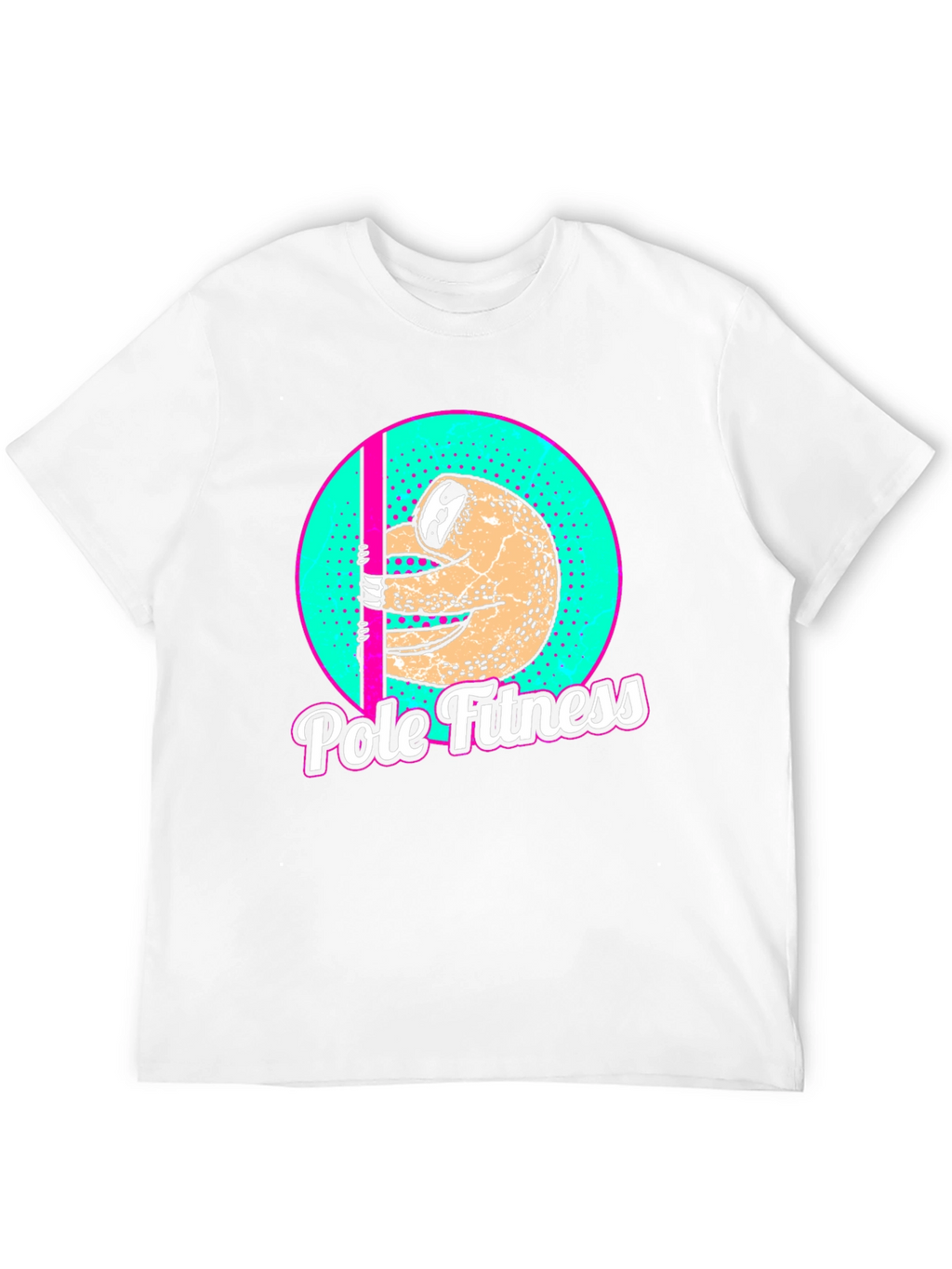 Sloth Pole Fitness Graphic T-Shirt - Black