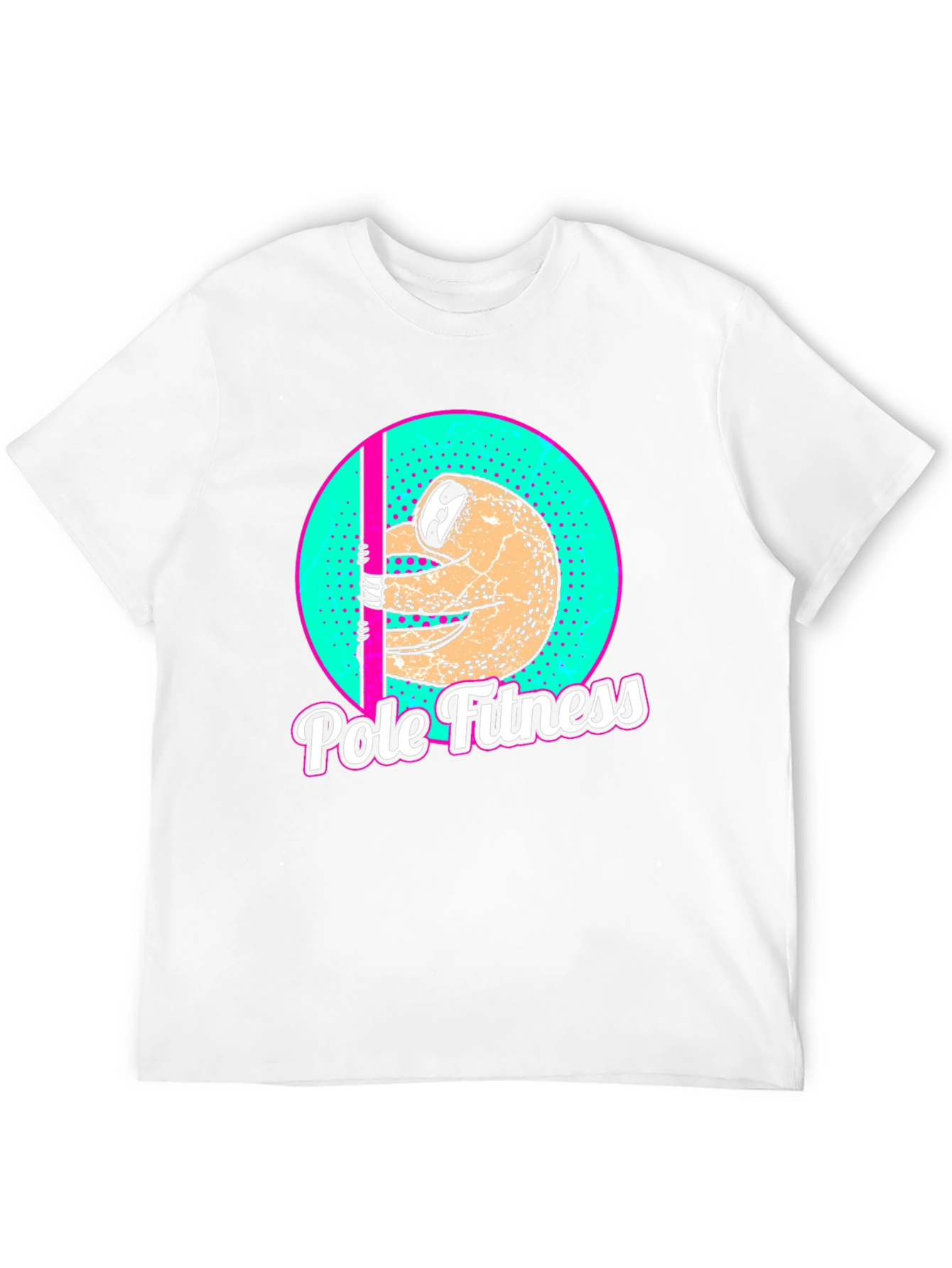 Sloth Pole Fitness Graphic T-Shirt - Black