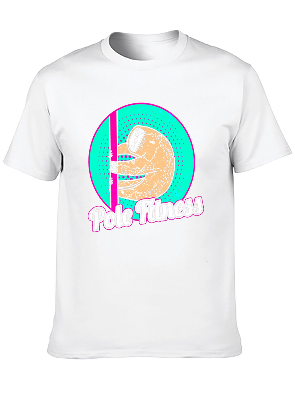Sloth Pole Fitness Graphic T-Shirt - Black