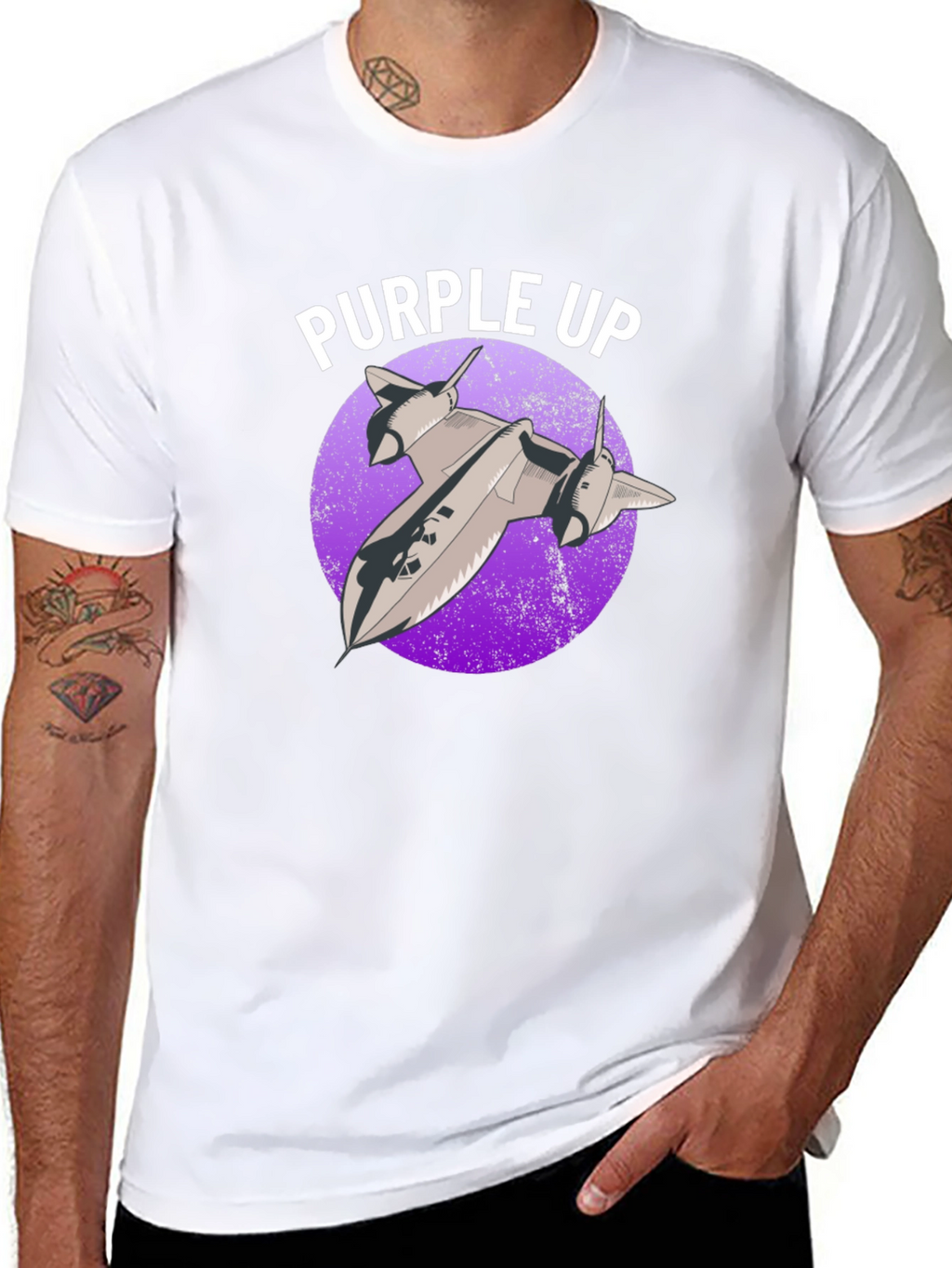 Purple Up SR-71 Blackbird T-Shirt