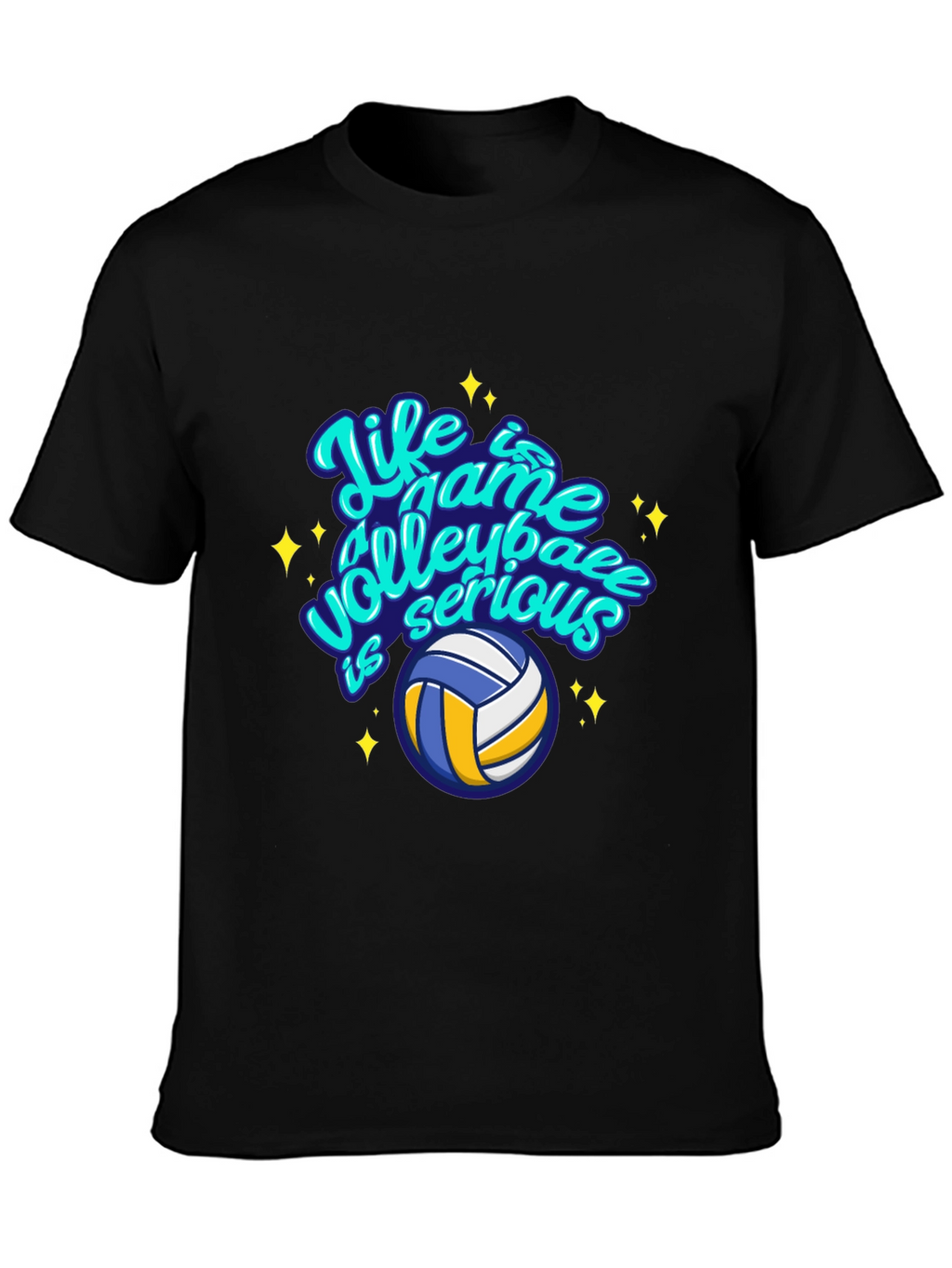 Volleyball Life Game Graphic Tee - Casual Comfort