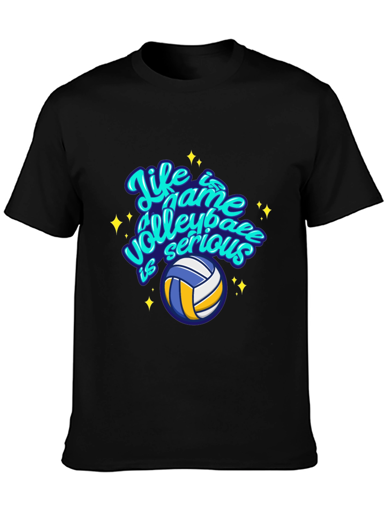 Volleyball Life Game Graphic Tee - Casual Comfort