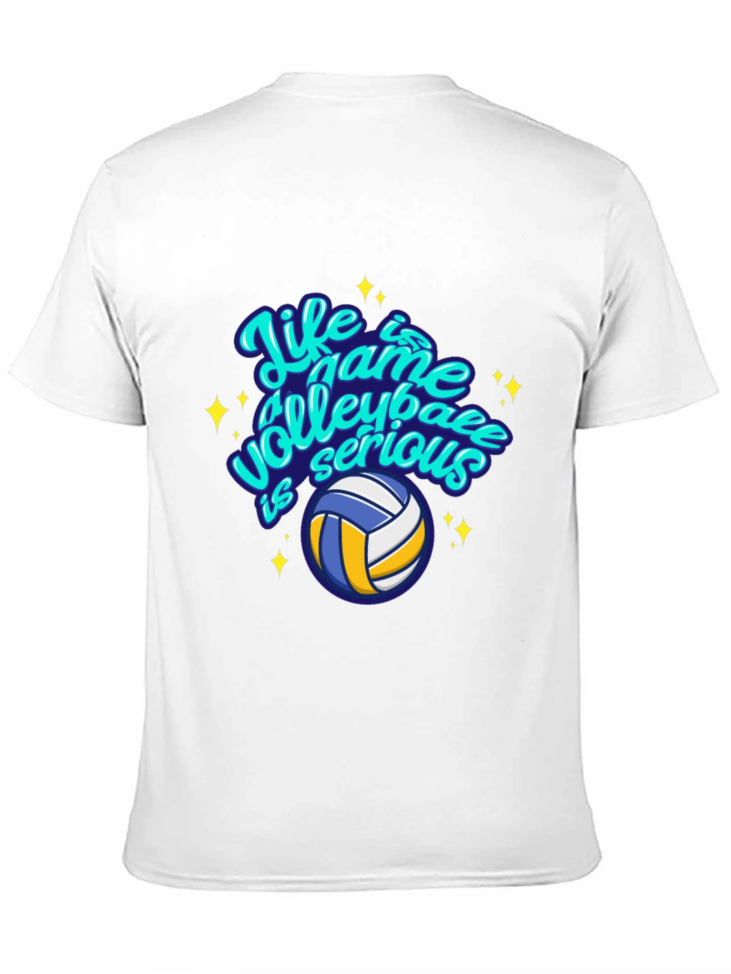 Volleyball Life Game Graphic Tee - Casual Comfort