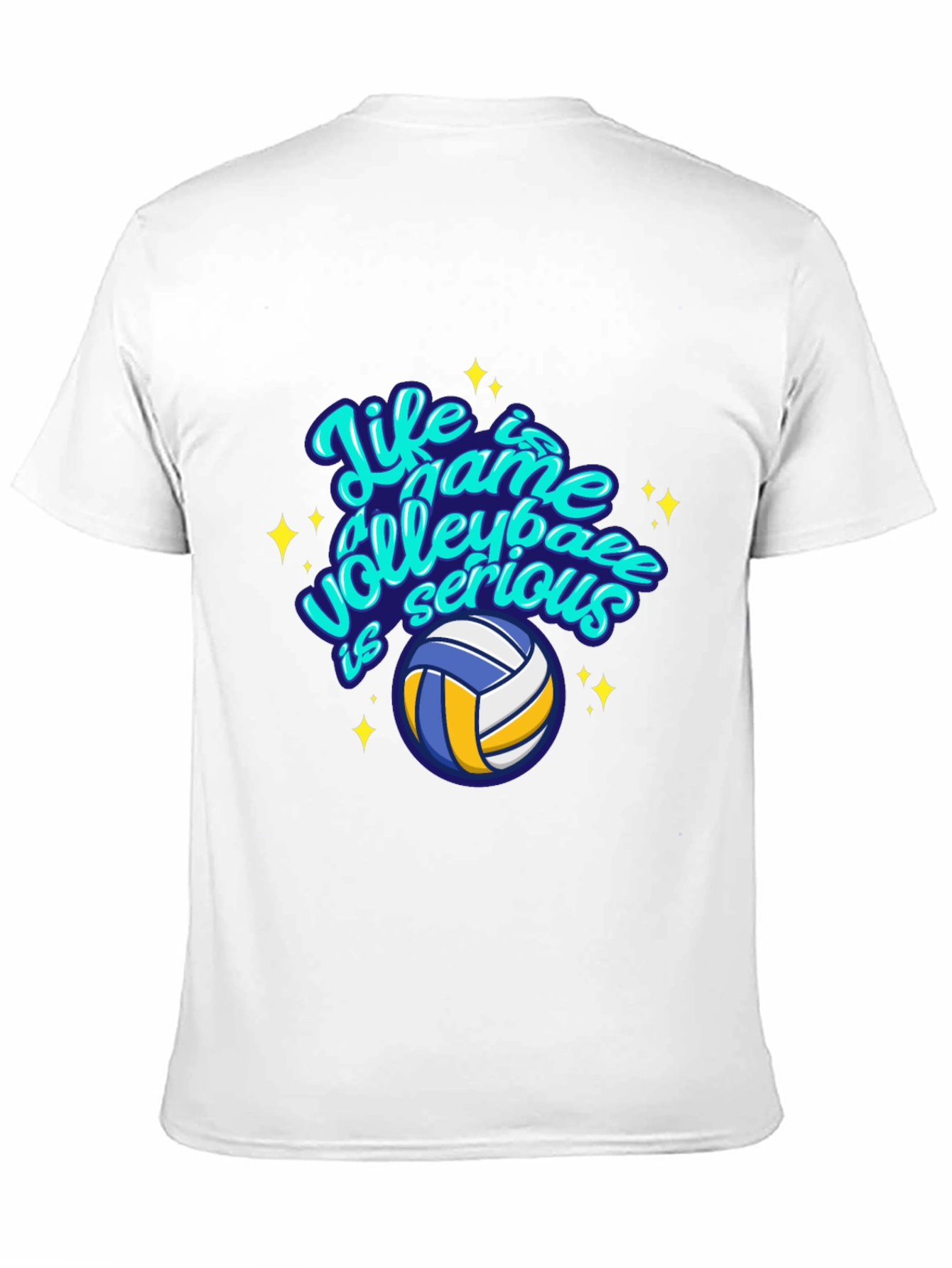 Volleyball Life Game Graphic Tee - Casual Comfort