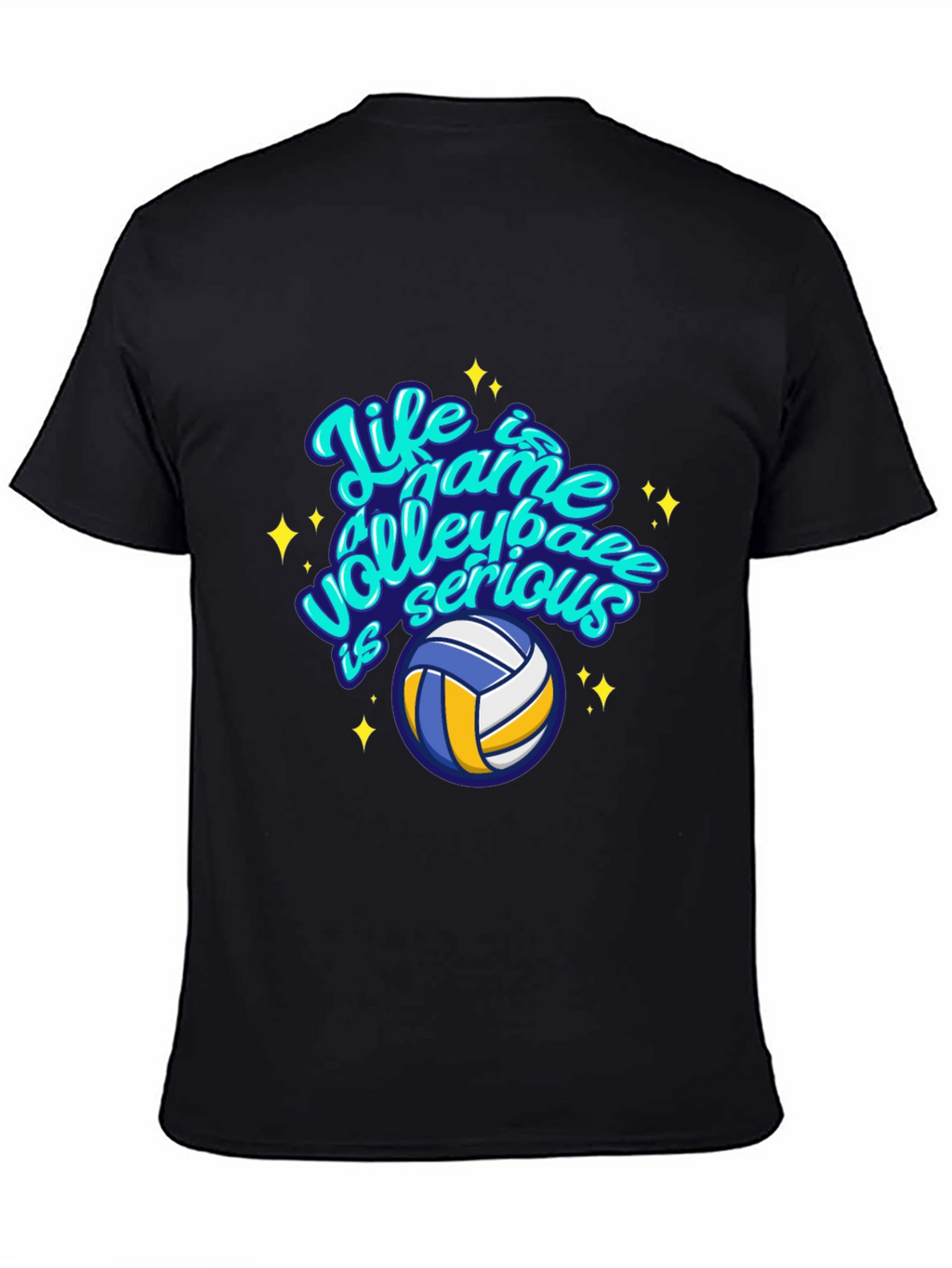 Volleyball Life Game Graphic Tee - Casual Comfort