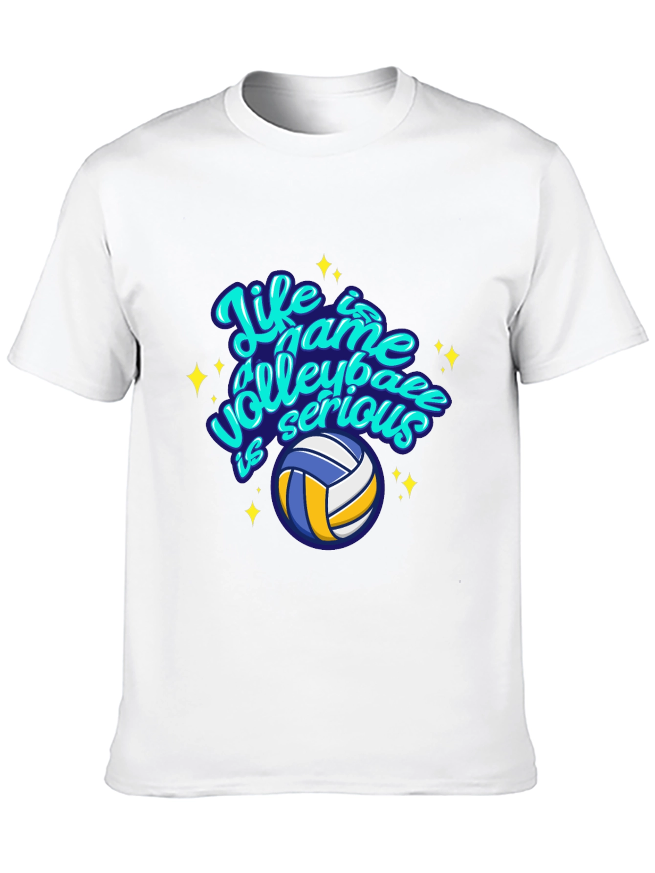 Volleyball Life Game Graphic Tee - Casual Comfort