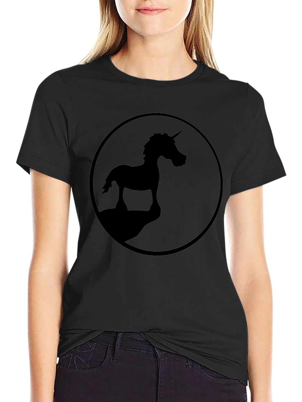 Unicorn Silhouette Graphic T-Shirt