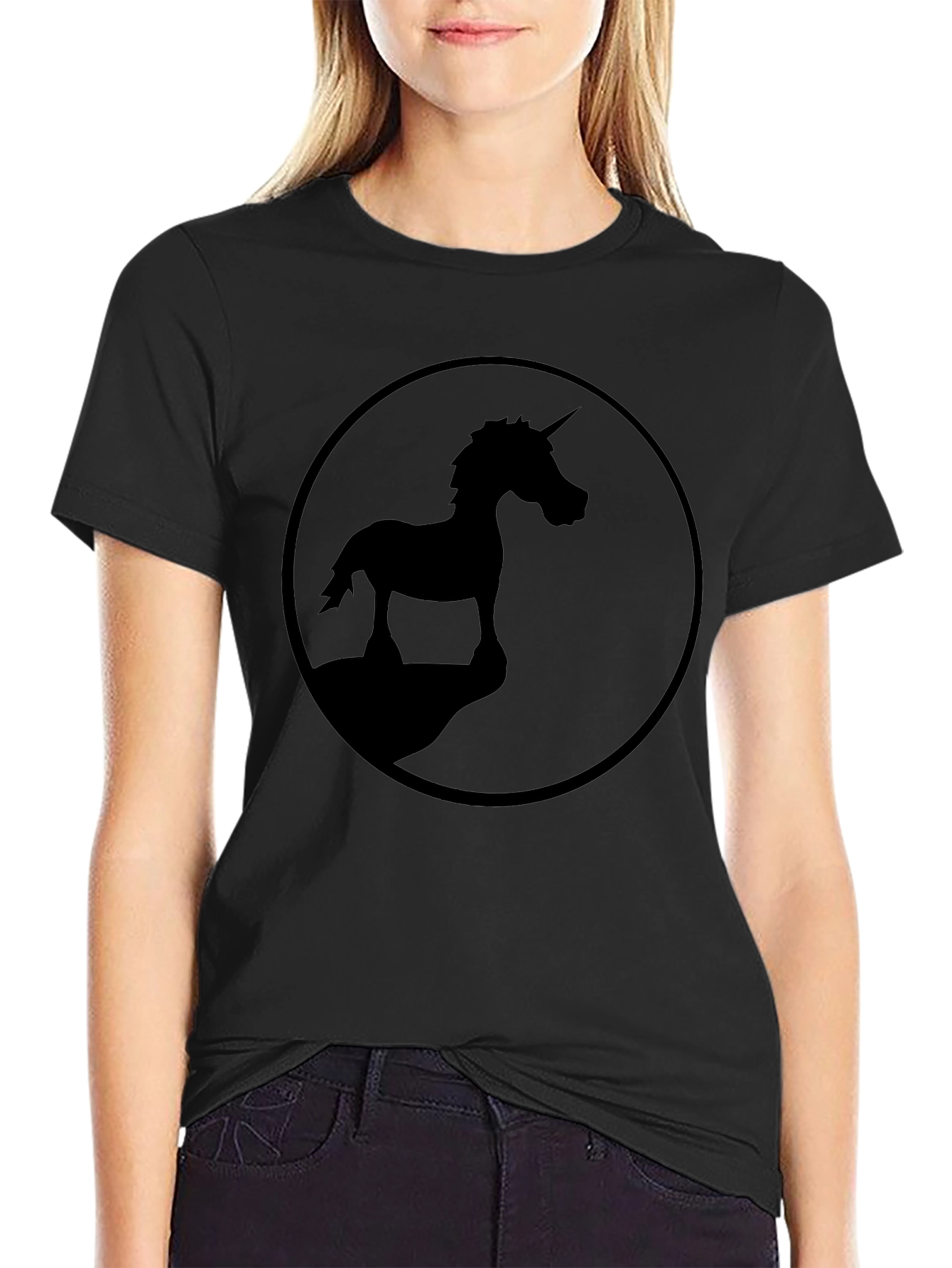 Unicorn Silhouette Graphic T-Shirt