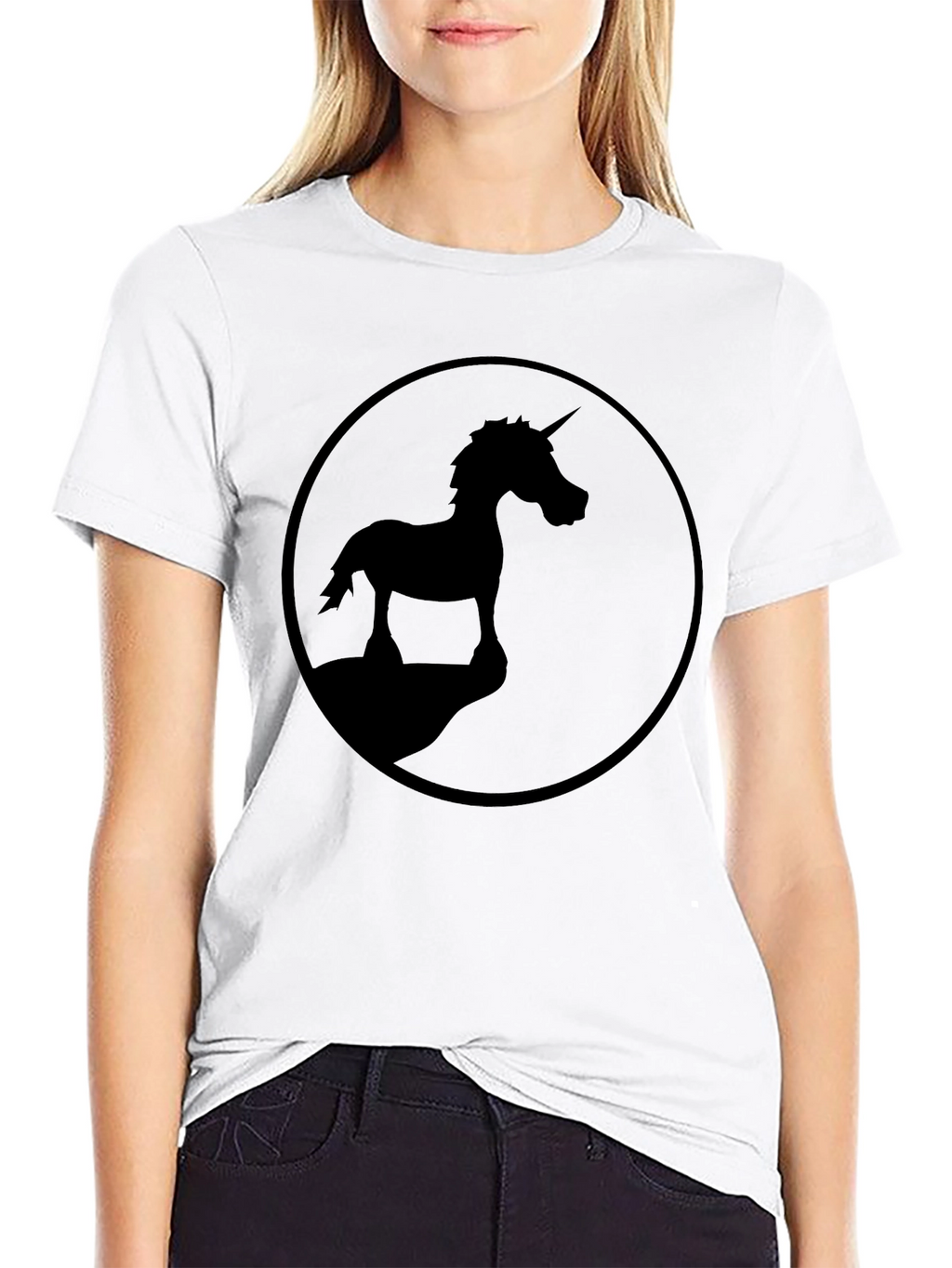Unicorn Silhouette Graphic T-Shirt