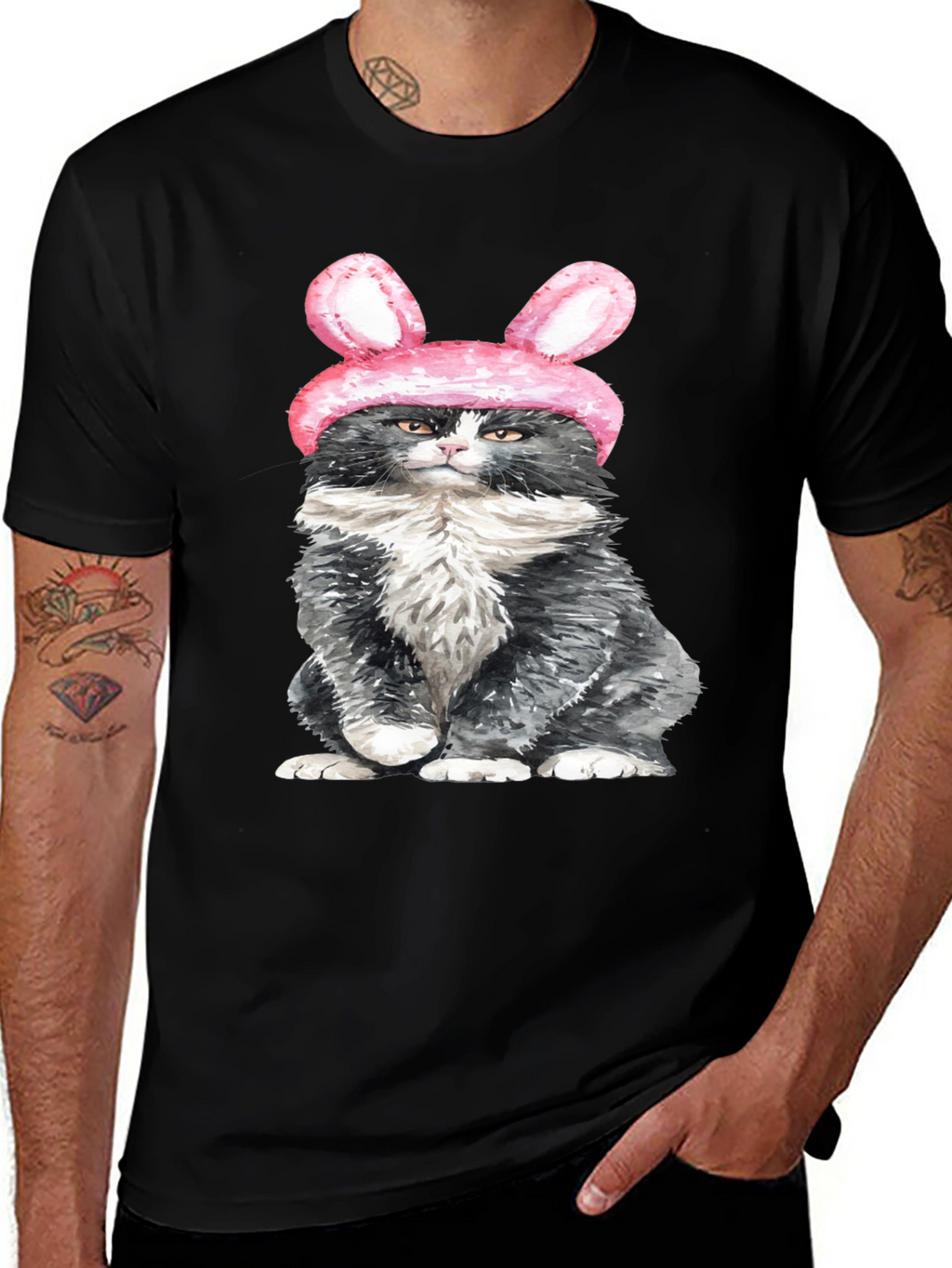 Cute Cat Bunny Ears T-Shirt
