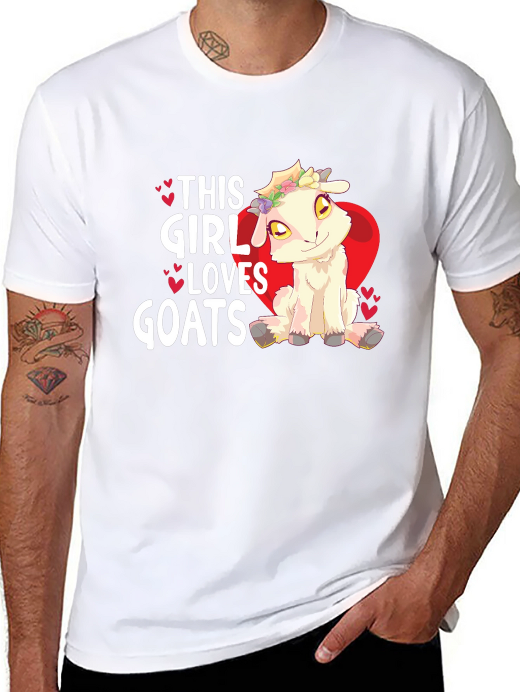 This Girl Loves Goats T-Shirt - Cute Animal Design