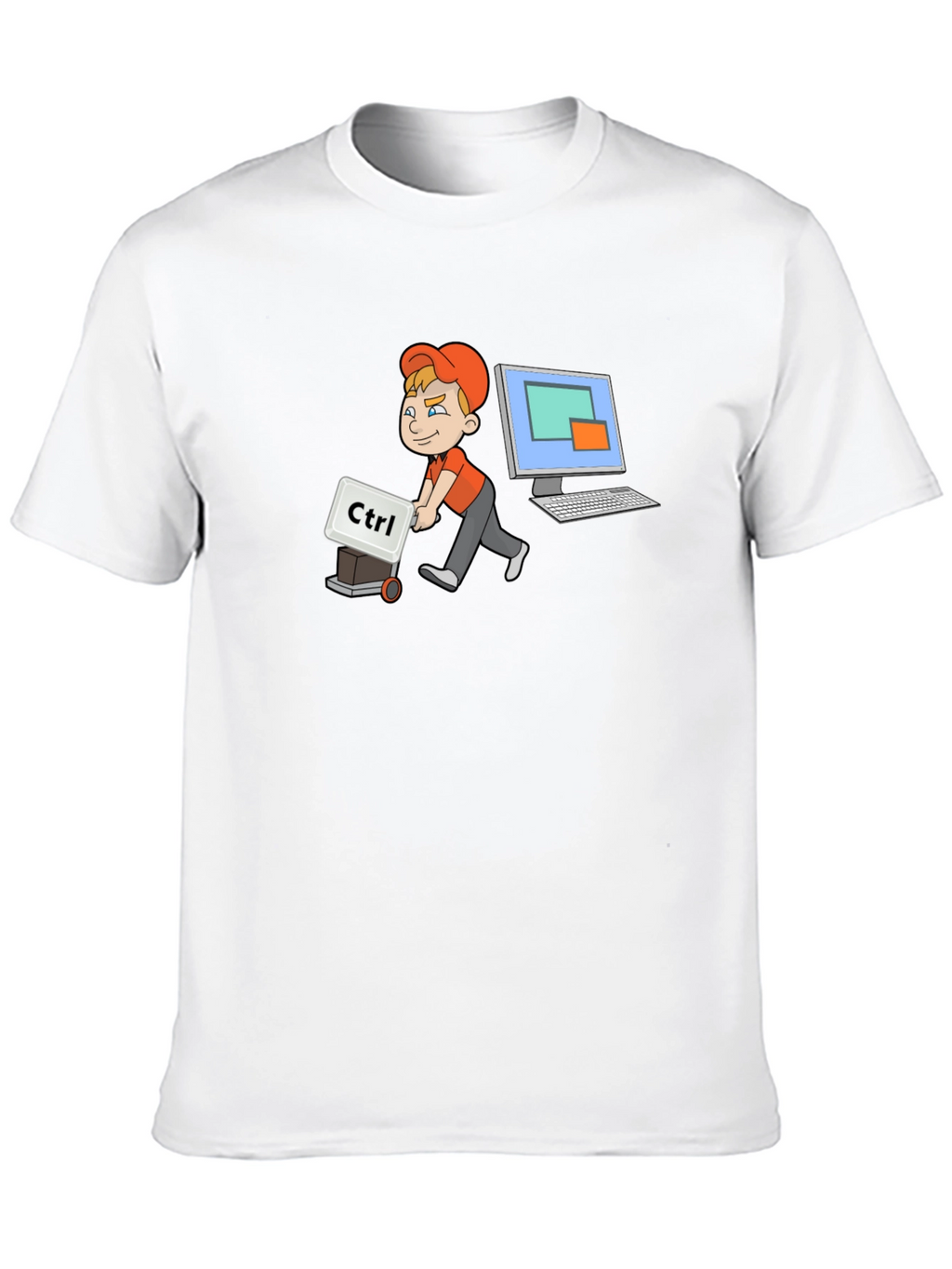 Geeky Ctrl Computer T-Shirt