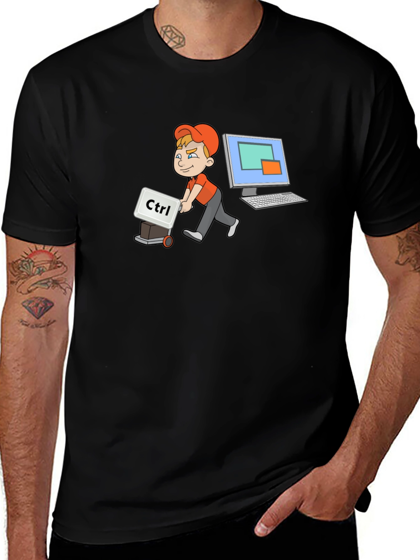 Geeky Ctrl Computer T-Shirt
