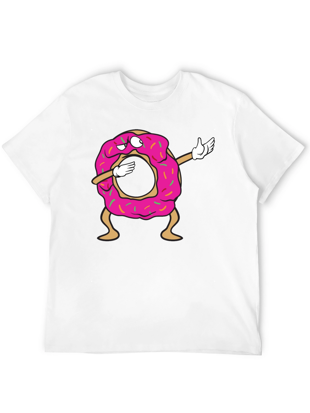 Dabbing Donut Graphic T-Shirt - Fun & Stylish Tee