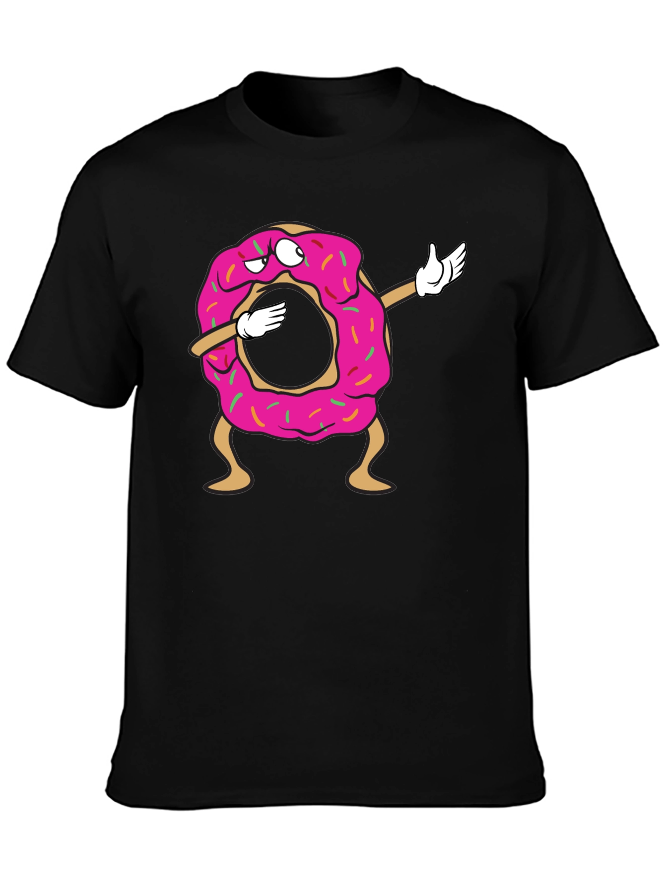 Dabbing Donut Graphic T-Shirt - Fun & Stylish Tee