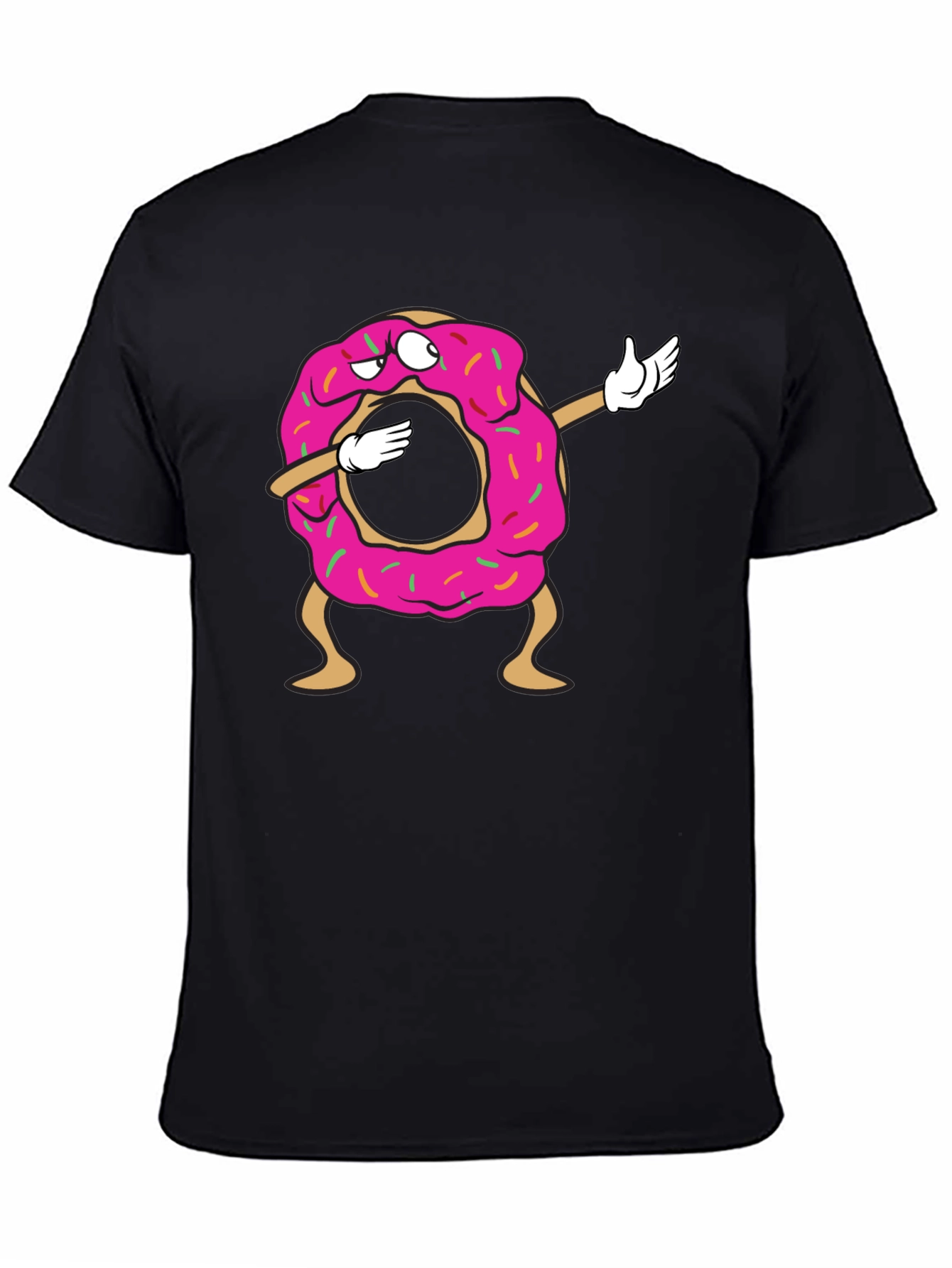 Dabbing Donut Graphic T-Shirt - Fun & Stylish Tee