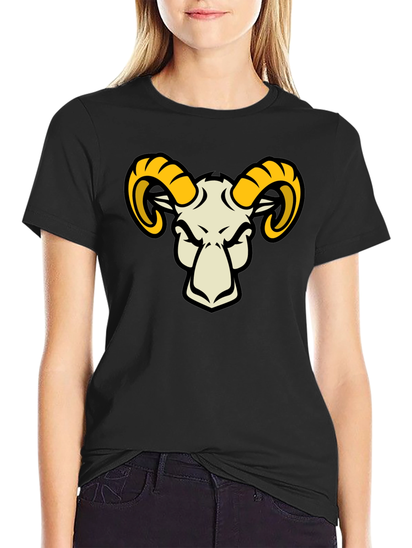 Ram Graphic Black T-Shirt