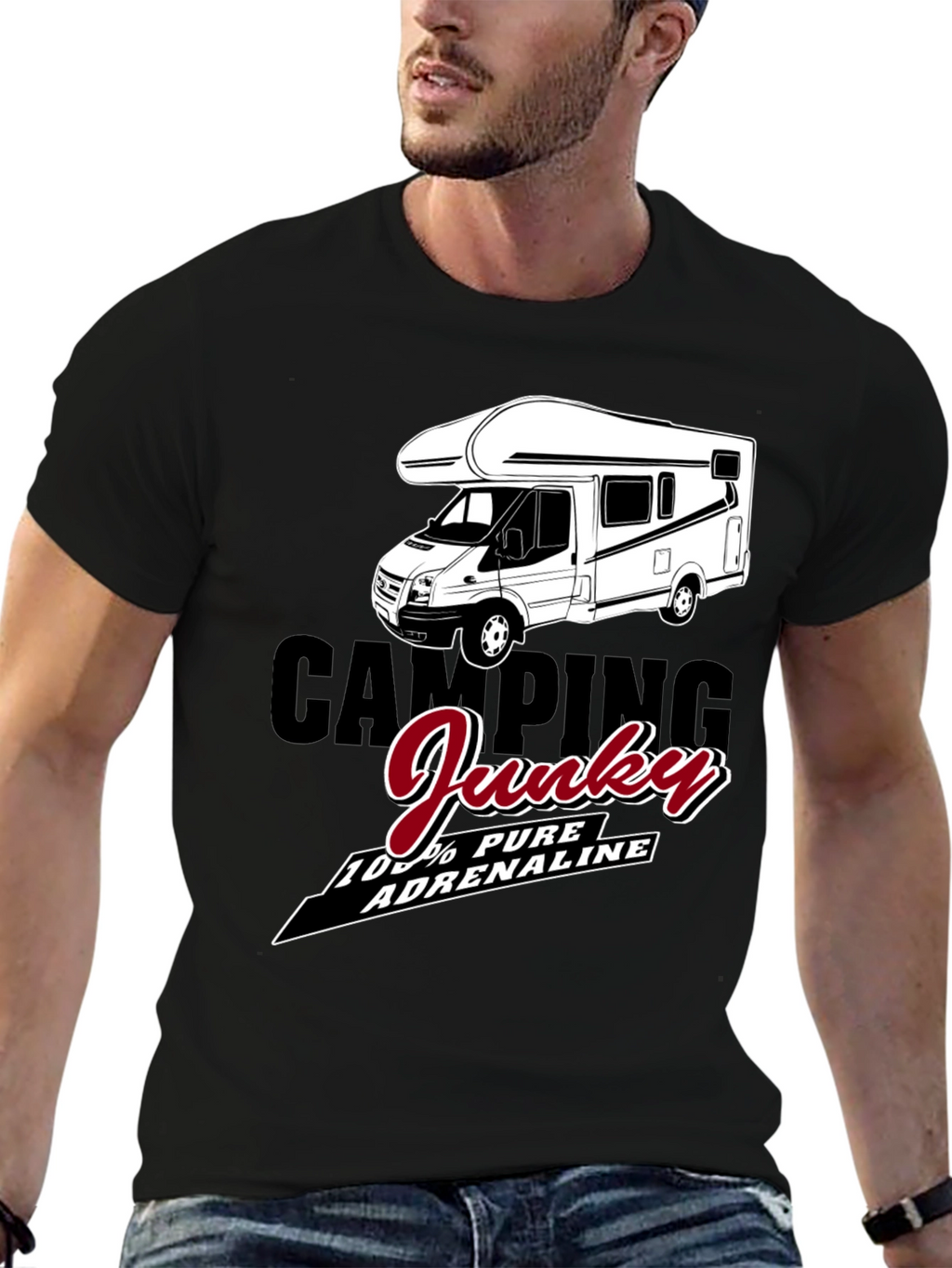 Camping Junky T-Shirt - 100% Pure Adrenaline