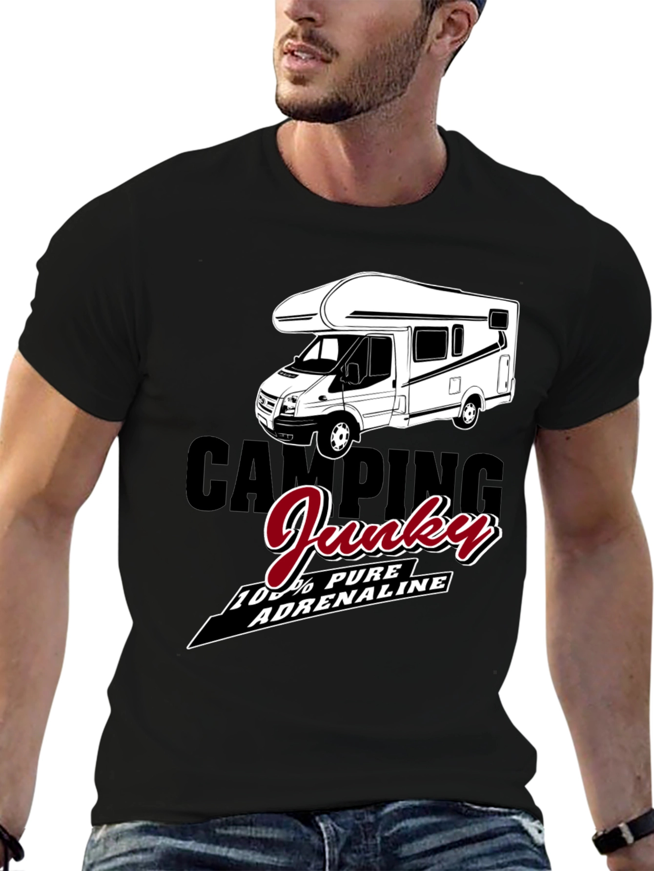Camping Junky T-Shirt - 100% Pure Adrenaline