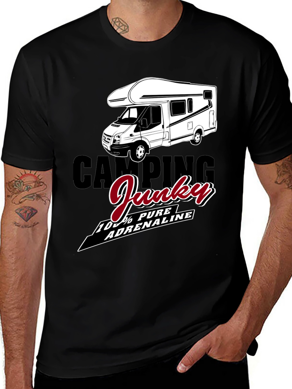 Camping Junky T-Shirt - 100% Pure Adrenaline