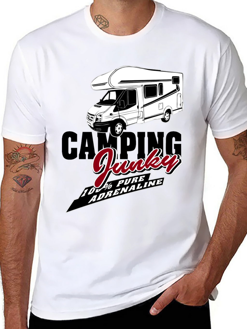 Camping Junky T-Shirt - 100% Pure Adrenaline