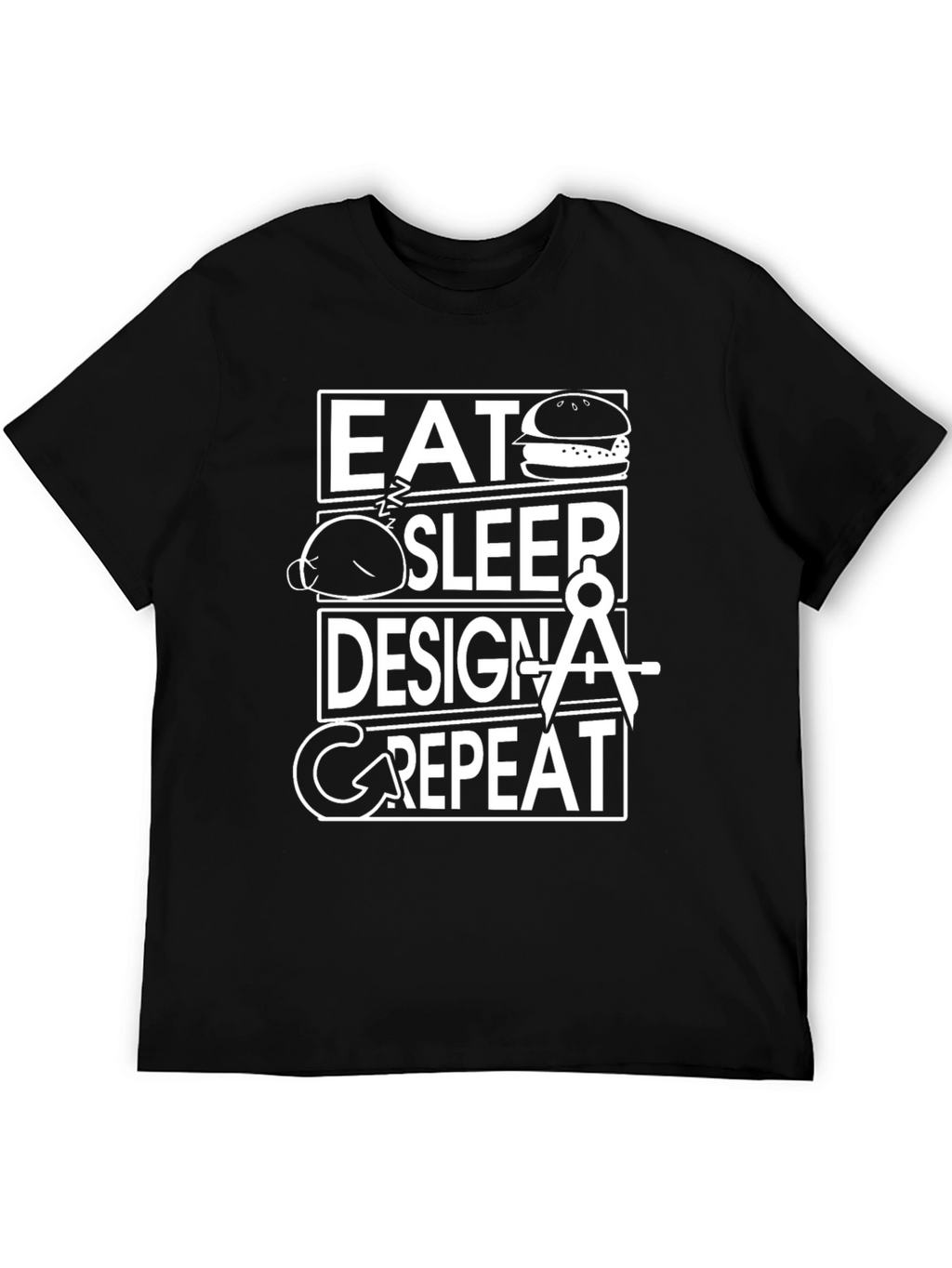 Eat Sleep Design Repeat Graphic T-Shirt