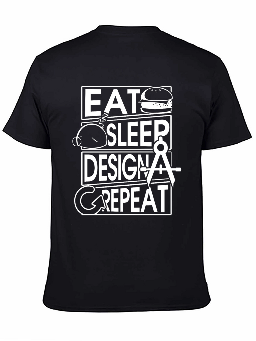 Eat Sleep Design Repeat Graphic T-Shirt