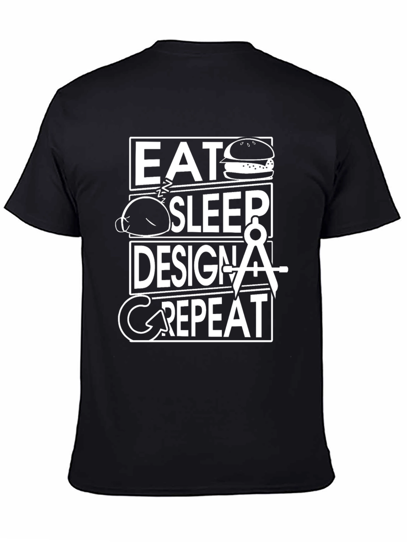 Eat Sleep Design Repeat Graphic T-Shirt