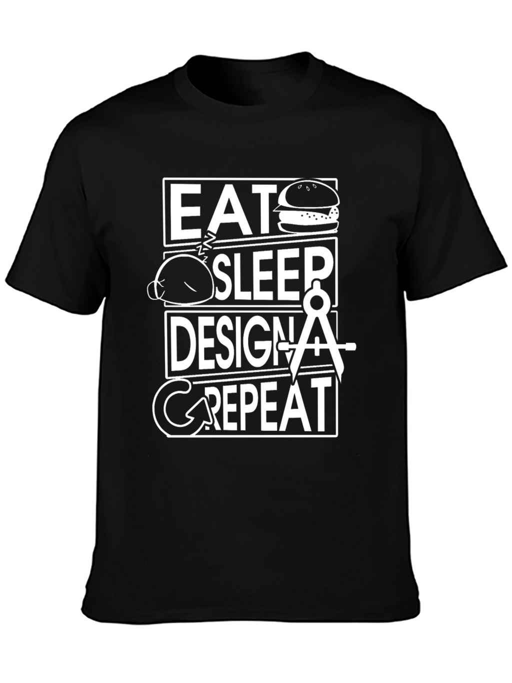 Eat Sleep Design Repeat Graphic T-Shirt