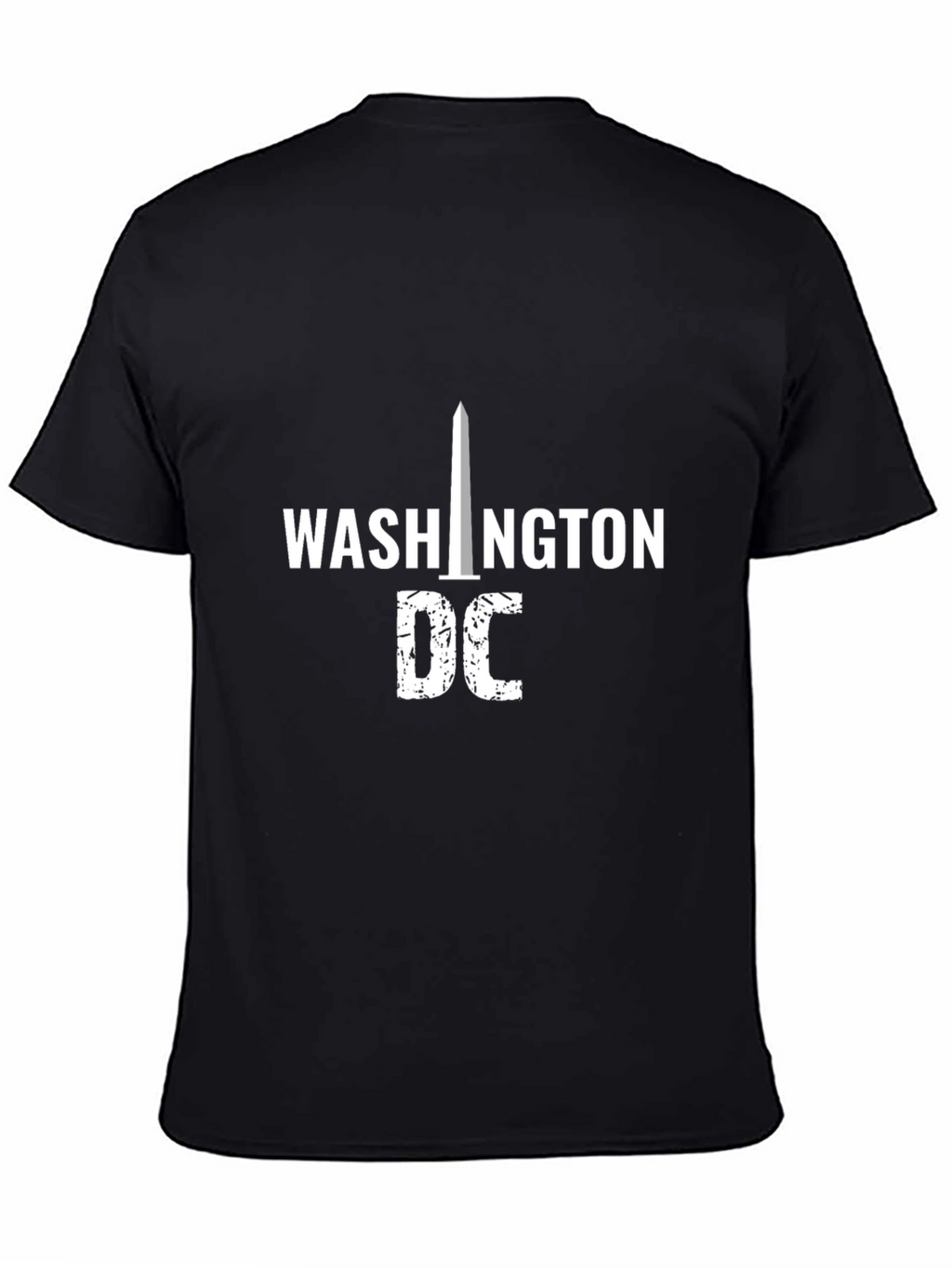 Washington DC Obelisk Graphic Black T-Shirt