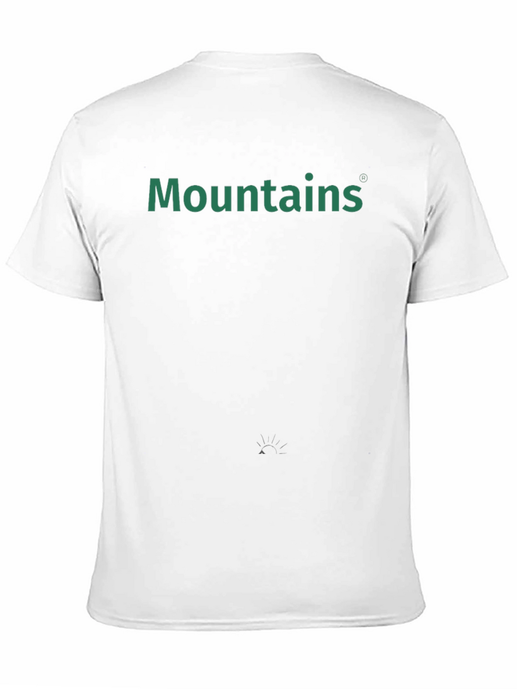 Mountains Graphic Tee - Black Cotton Casual T-Shirt