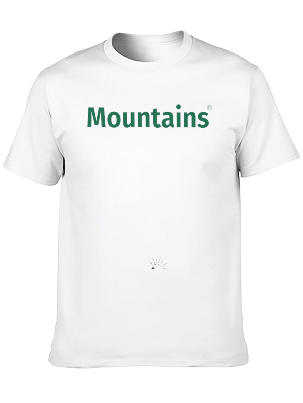 Mountains Graphic Tee - Black Cotton Casual T-Shirt