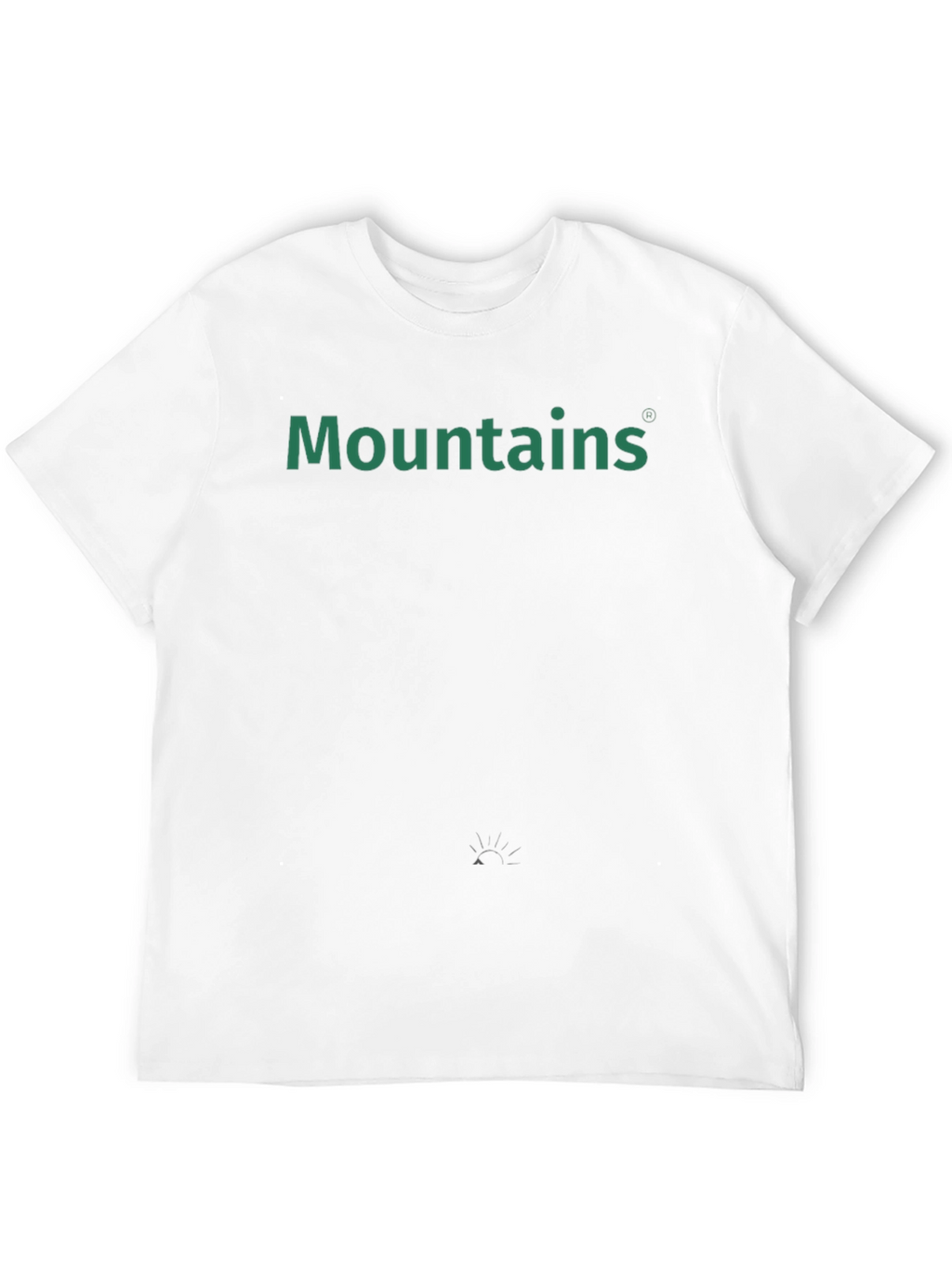 Mountains Graphic Tee - Black Cotton Casual T-Shirt