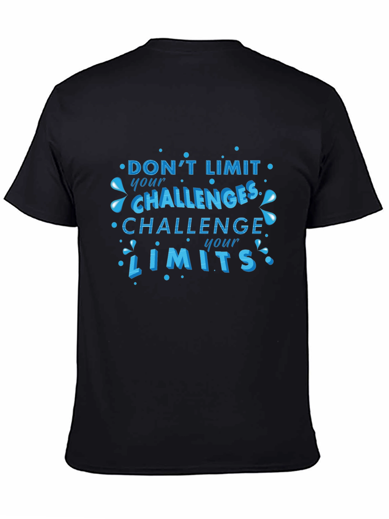 Challenge Your Limits Graphic Black Tee
