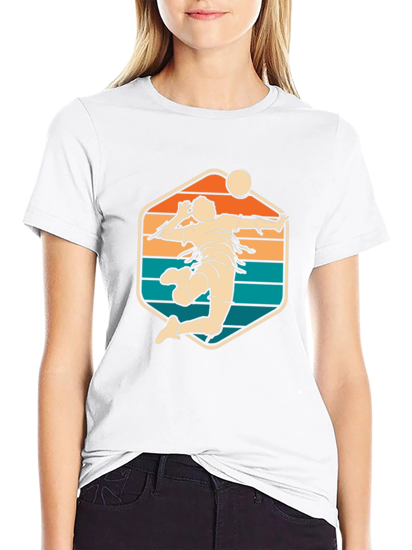 Volleyball Retro Graphic T-Shirt