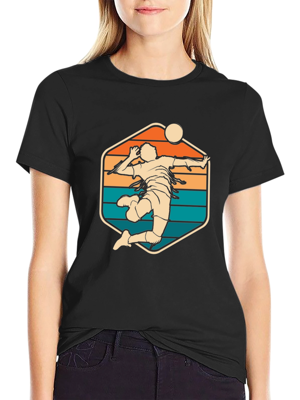 Volleyball Retro Graphic T-Shirt