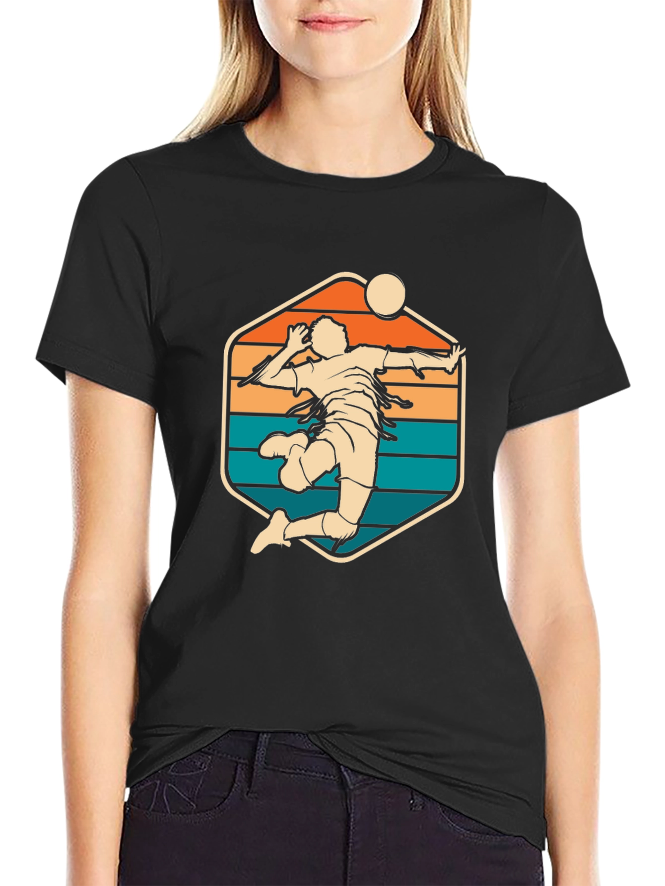 Volleyball Retro Graphic T-Shirt
