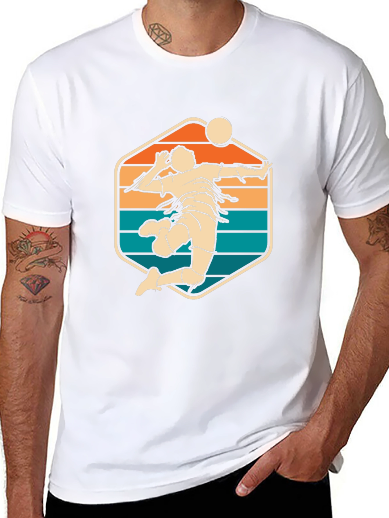 Volleyball Retro Graphic T-Shirt